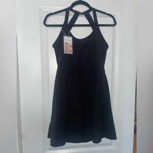 Halara backless twisted active dress with shorts